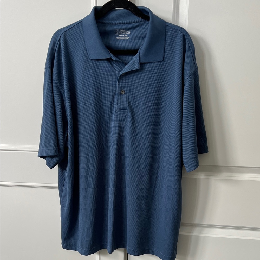 PGA Tour Men's Classic blue Polo Shirt size xxl